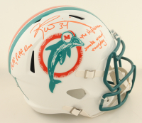 Ricky Williams Signed Dolphins Throwback Alternate Full-Size Speed Helmet with Extensive Inscription (Wilder) at PristineAuction.com