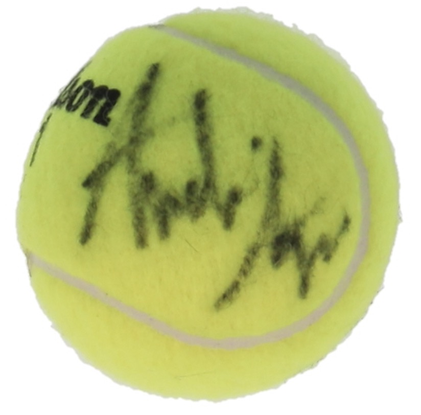 Andre Agassi Signed Tennis Ball (JSA) at PristineAuction.com Andre Agassi Signed Tennis Ball (JSA) at PristineAuction.com