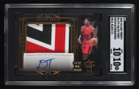 Dalen Terry 2022-23 Leaf Trinity Patch Gold,Black Autographed #PA-DT1 RC #1/1 (SGC 10 | Autograph Graded 10) at PristineAuction.com
