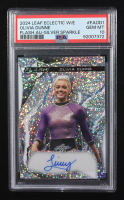 Olivia Dunne 2024 Leaf Eclectic W/E Flash Auto Silver Sparkle #FAOD1 #3/3 (PSA 10) at PristineAuction.com