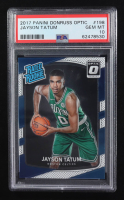 Jayson Tatum 2017-18 Panini Donruss Optic RR #198 RC (PSA 10) at PristineAuction.com