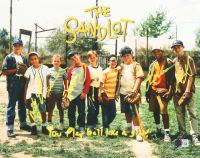 "The Sandlot" 11x14 Photo Signed by (6) with Tom Guiry, Shan Obedzinski, Marty York, Grant Gelt Inscribed "You Play Ball Like a Girl!" (Beckett) at PristineAuction.com