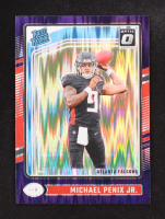 Michael Penix Jr. 2024 Donruss Optic Purple Shock #279 RR RC at PristineAuction.com