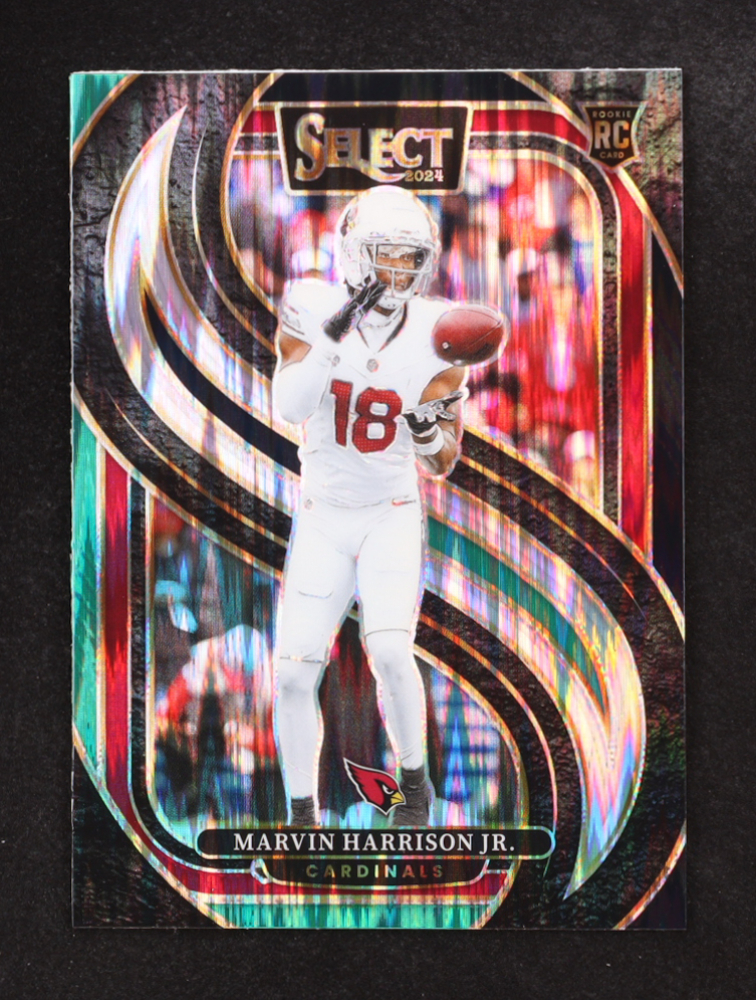 Marvin Harrison Jr. 2024 Select Prizm Black and Green Shock #115 RC