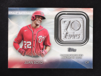 Juan Soto 2021 Topps 70th Commemorative Anniversary Logo Patch #70LP-JS at PristineAuction.com