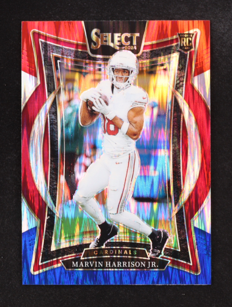 Marvin Harrison Jr. 2024 Select Prizm Red and Blue Shock #28 RC