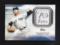 Whitey Ford 2021 Topps 70th Commemorative Anniversary Logo Patch #70LP-WF at PristineAuction.com