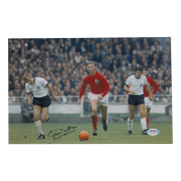 Jack Charlton Signed England FT 8x12 Photo (PSA) at PristineAuction.com