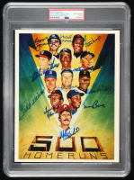 Hank Aaron, Mickey Mantle, Willie Mays, Ted Williams | "500 Home Run Club" 8x10 Photo Signed By (11) (PSA) at PristineAuction.com