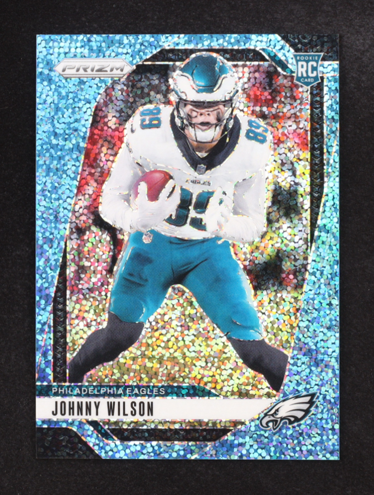 Johnny Wilson 2024 Panini Prizm Prizms Blue Sparkle #355 #57/96 RC