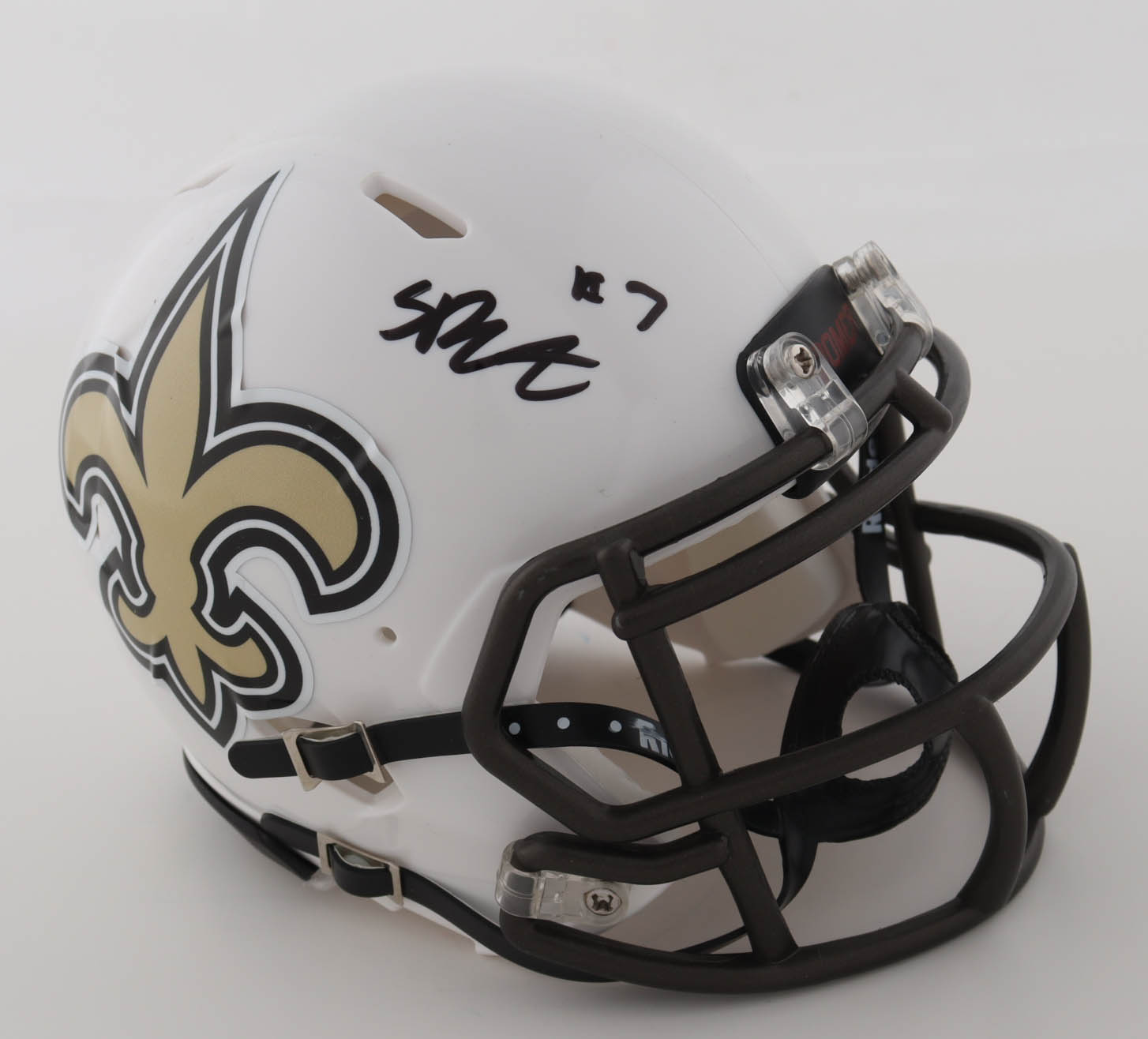 Spencer Rattler Signed Saints Speed Mini Helmet (PSA) at PristineAuction.com Spencer Rattler Signed Saints Speed Mini Helmet (PSA) at PristineAuction.com
