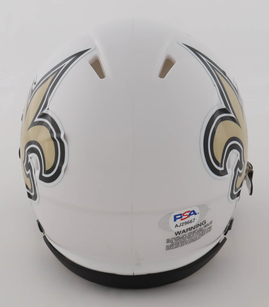 Spencer Rattler Signed Saints Speed Mini Helmet (PSA) at PristineAuction.com Spencer Rattler Signed Saints Speed Mini Helmet (PSA) at PristineAuction.com