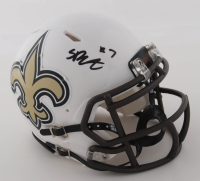 Spencer Rattler Signed Saints Speed Mini Helmet (PSA) at PristineAuction.com