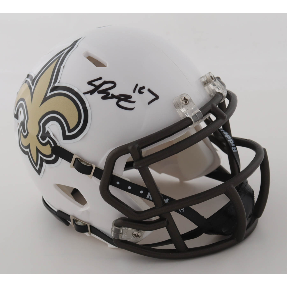 Spencer Rattler Signed Saints Speed Mini Helmet (PSA) at PristineAuction.com