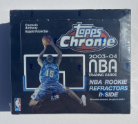 2003-04 Topps Chrome Basketball Retail Box with (24) Packs at PristineAuction.com