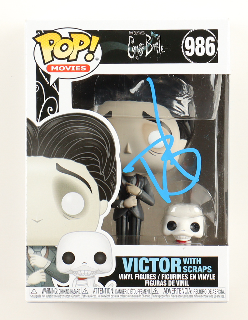 Johnny Depp Signed "Corpse Bride" Victor with Scraps #986 Funko Pop! Vinyl Figure (Beckett) at PristineAuction.com Johnny Depp Signed "Corpse Bride" Victor with Scraps #986 Funko Pop! Vinyl Figure (Beckett) at PristineAuction.com