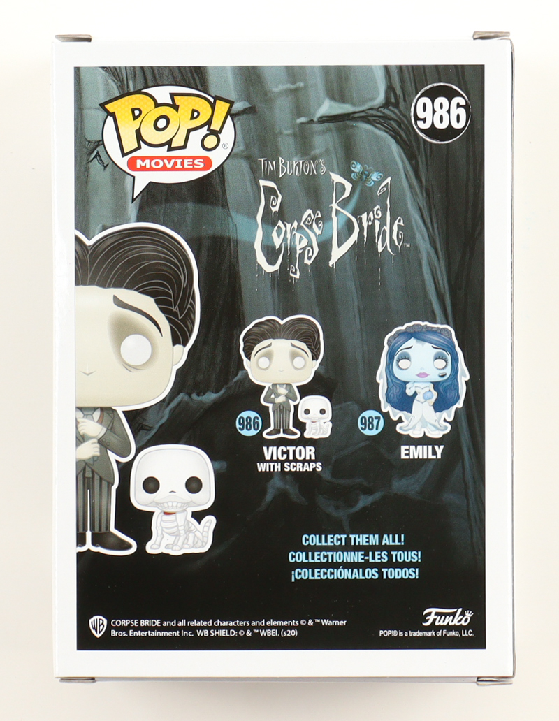 Johnny Depp Signed "Corpse Bride" Victor with Scraps #986 Funko Pop! Vinyl Figure (Beckett) at PristineAuction.com Johnny Depp Signed "Corpse Bride" Victor with Scraps #986 Funko Pop! Vinyl Figure (Beckett) at PristineAuction.com