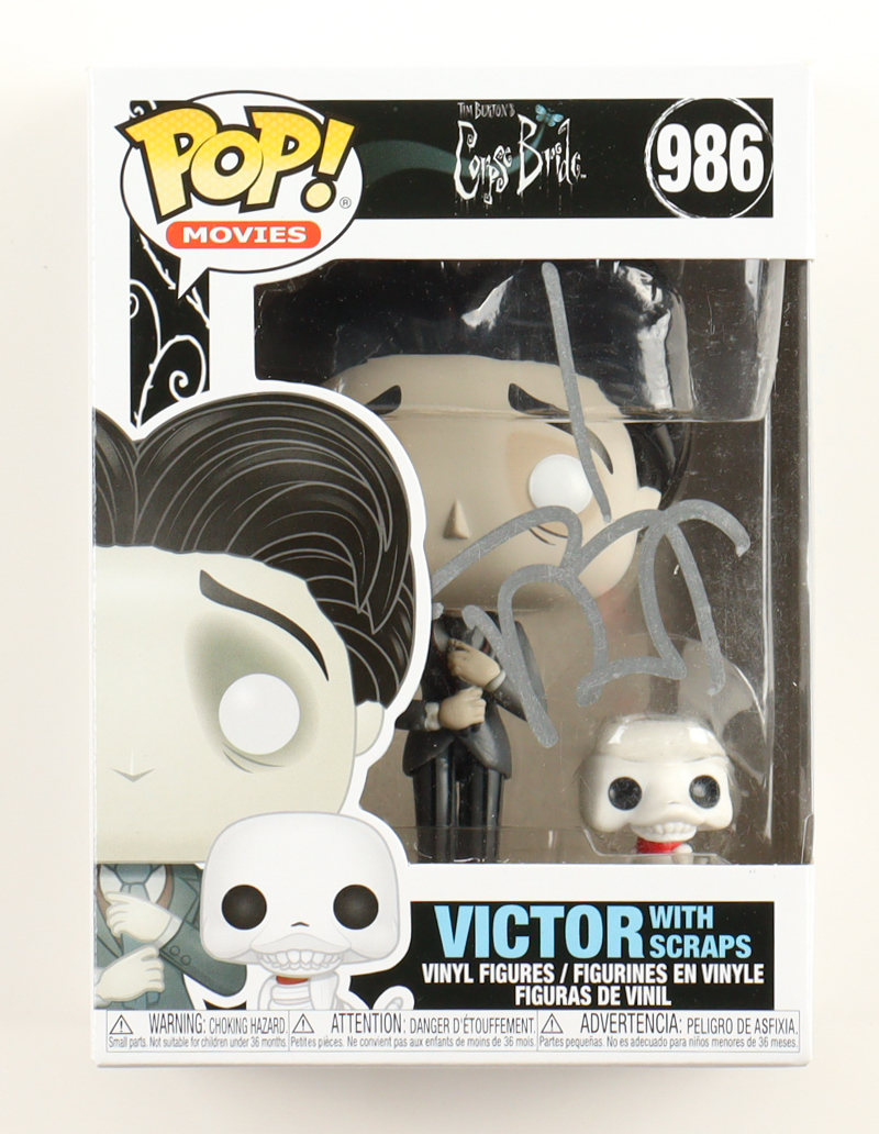 Johnny Depp Signed "Corpse Bride" Victor with Scraps #986 Funko Pop! Vinyl Figure (Beckett) at PristineAuction.com Johnny Depp Signed "Corpse Bride" Victor with Scraps #986 Funko Pop! Vinyl Figure (Beckett) at PristineAuction.com