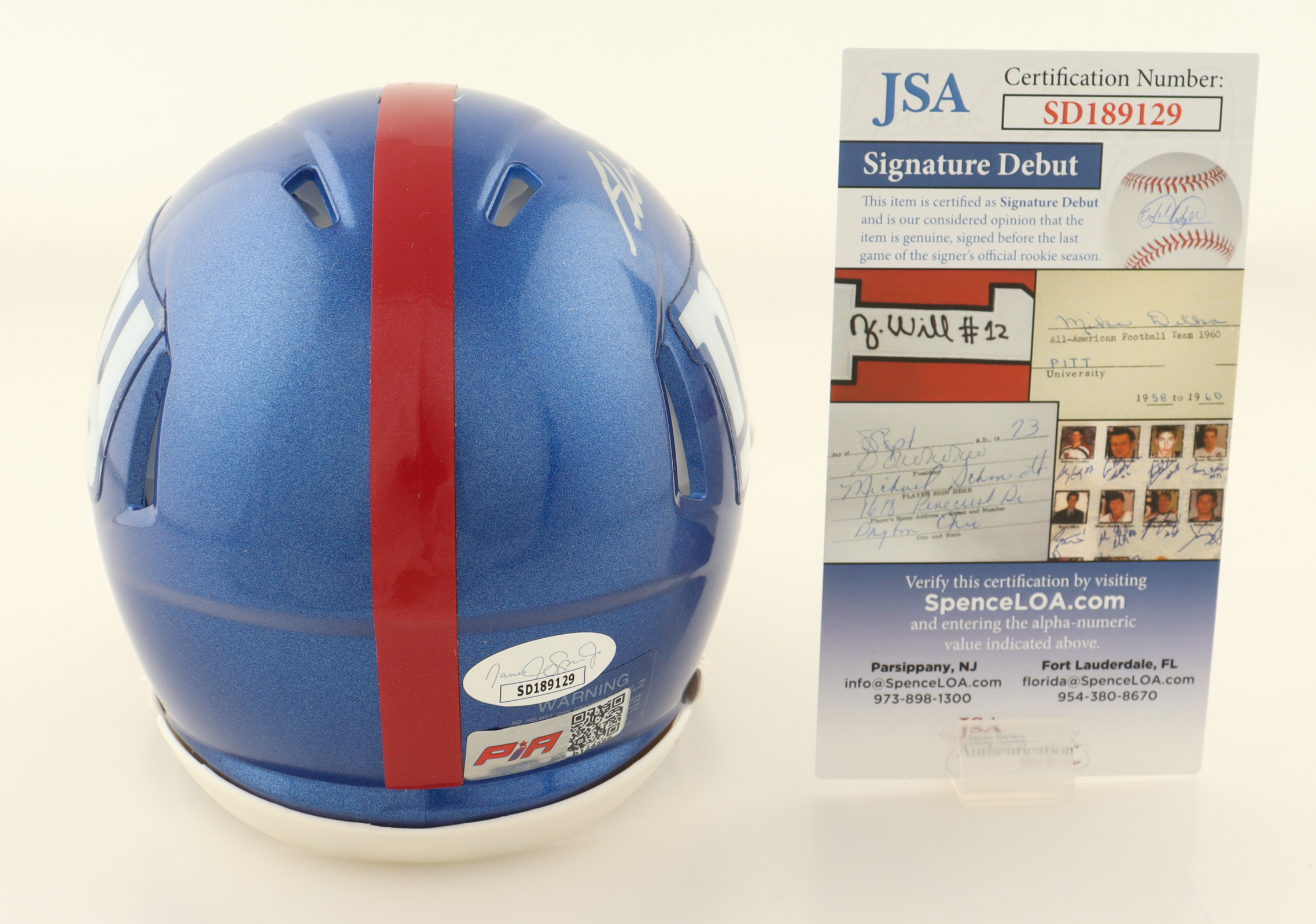 Bryce Ford-Wheaton Signed Giants Speed Mini Helmet (JSA & PIA) at PristineAuction.com Bryce Ford-Wheaton Signed Giants Speed Mini Helmet (JSA & PIA) at PristineAuction.com