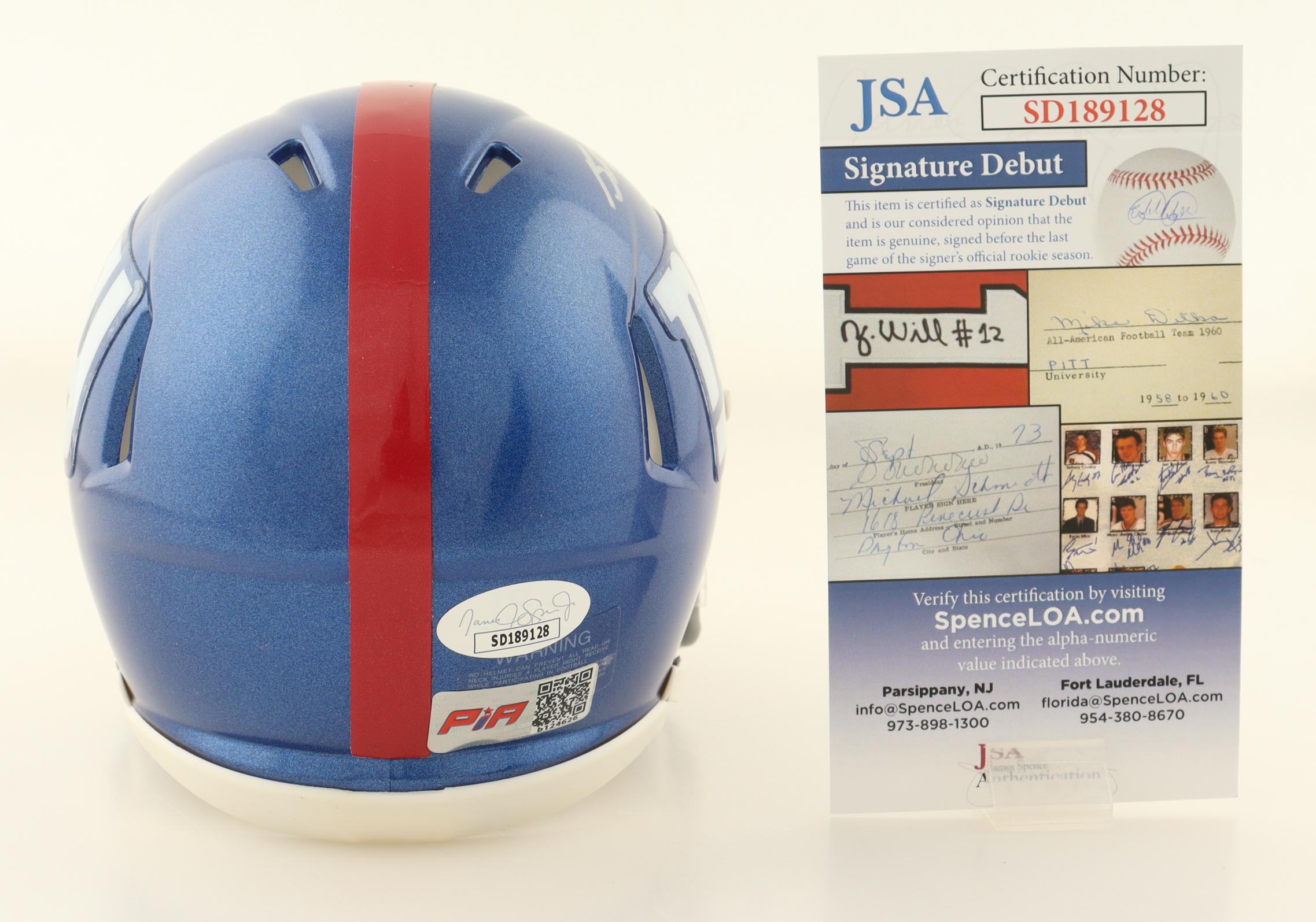 Bryce Ford-Wheaton Signed Giants Speed Mini Helmet (JSA & PIA) at PristineAuction.com Bryce Ford-Wheaton Signed Giants Speed Mini Helmet (JSA & PIA) at PristineAuction.com