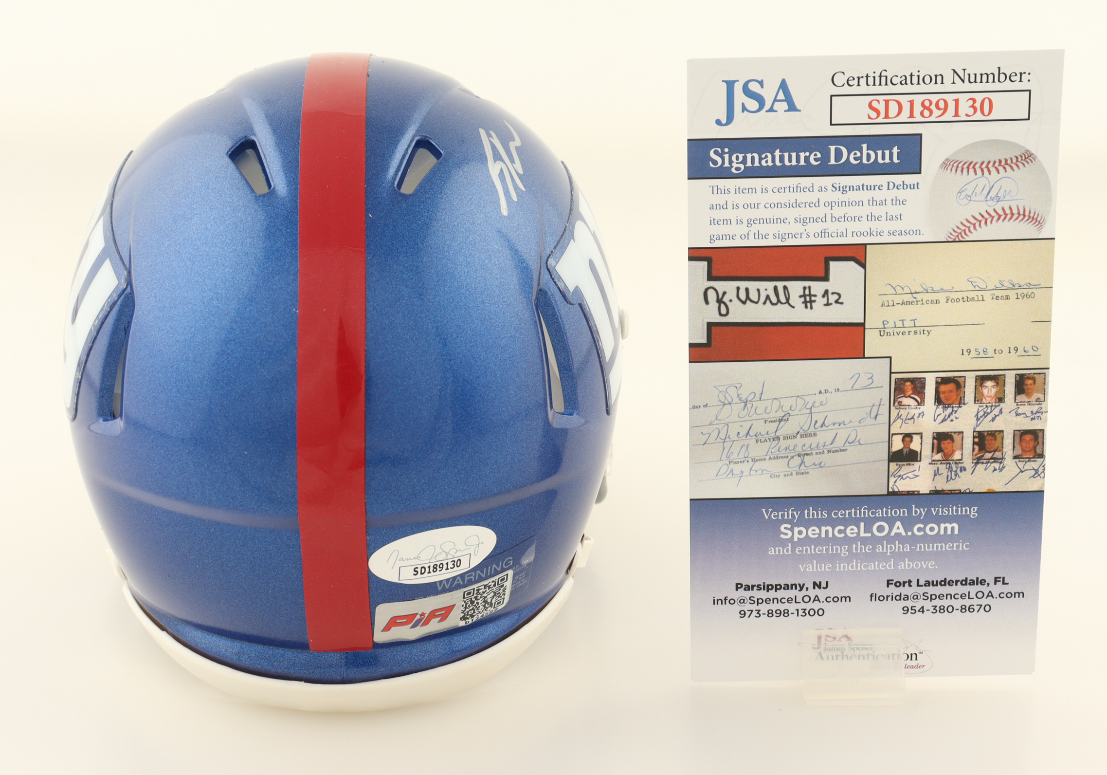 Bryce Ford-Wheaton Signed Giants Speed Mini Helmet (JSA & PIA) at PristineAuction.com Bryce Ford-Wheaton Signed Giants Speed Mini Helmet (JSA & PIA) at PristineAuction.com