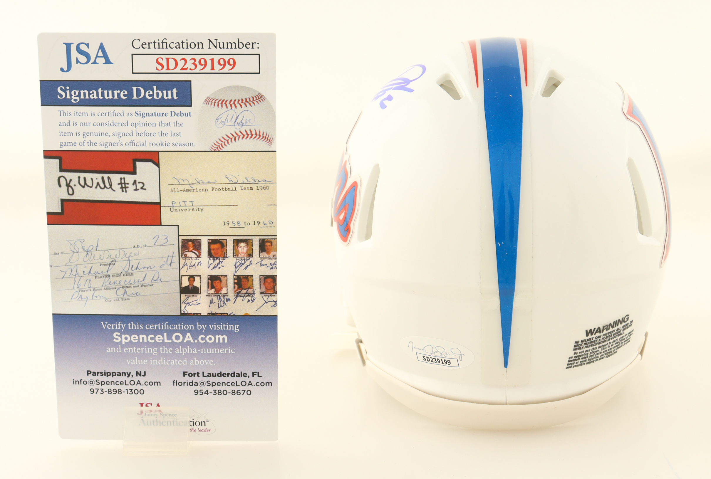 DJ Lagway Signed Florida Gators Speed Mini Helmet (JSA) at PristineAuction.com DJ Lagway Signed Florida Gators Speed Mini Helmet (JSA) at PristineAuction.com