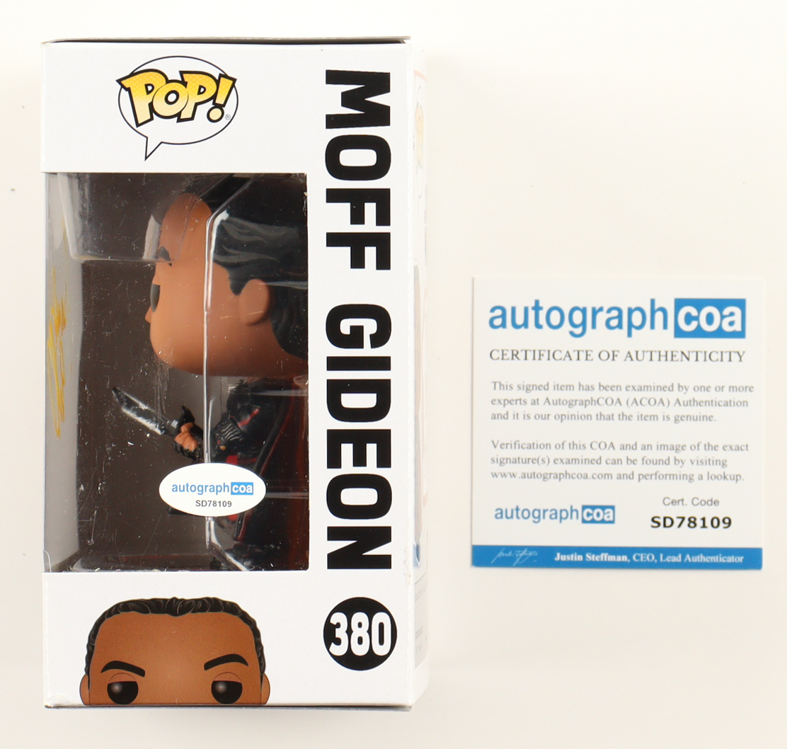 Giancarlo Esposito Signed "Star Wars" #380 Moff Gideon Bobble-Head Funko Pop! Vinyl Figure (ACOA) at PristineAuction.com Giancarlo Esposito Signed "Star Wars" #380 Moff Gideon Bobble-Head Funko Pop! Vinyl Figure (ACOA) at PristineAuction.com