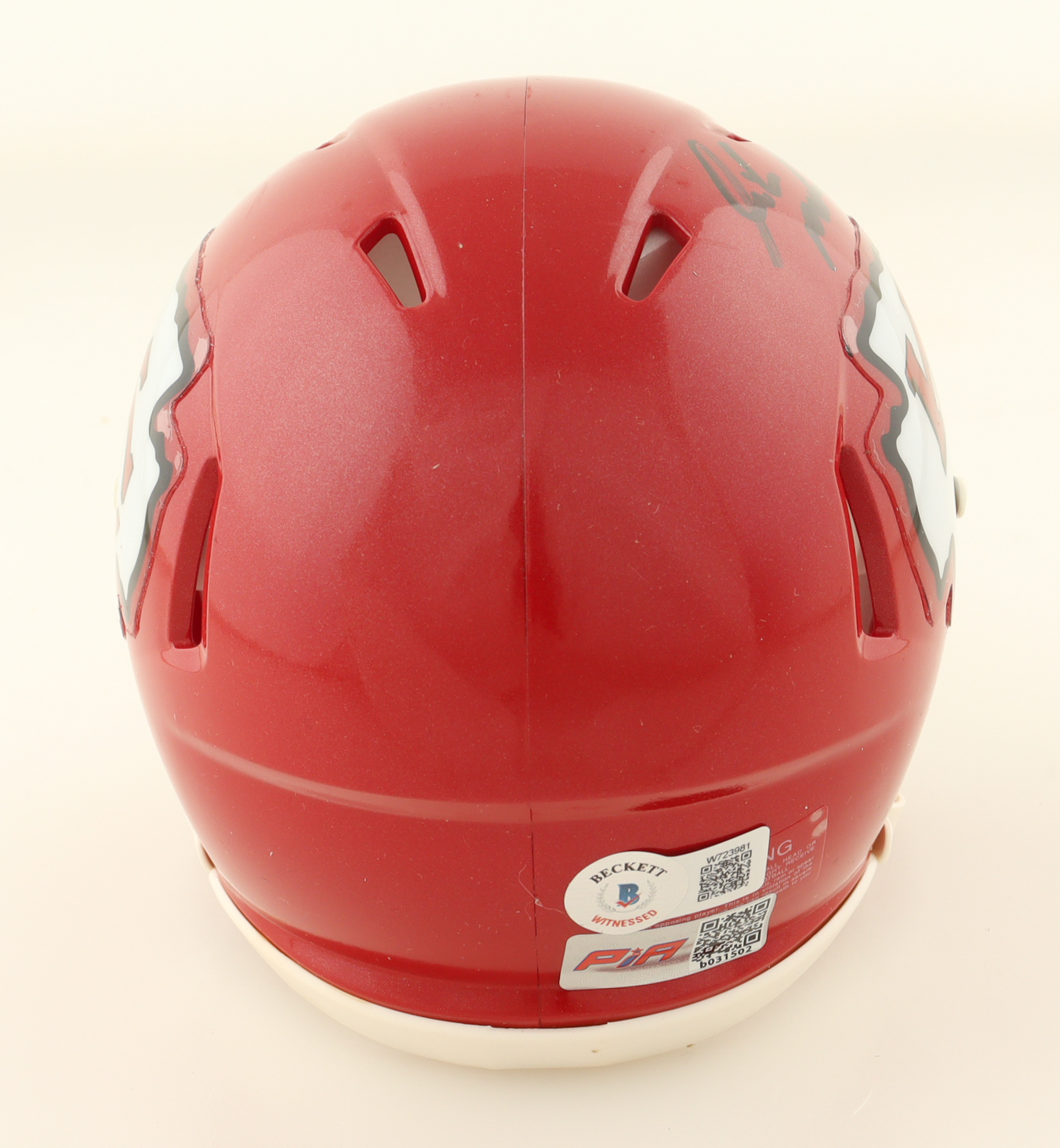Isiah Pacheco Signed Chiefs Speed Mini Helmet (Beckett & PIA) at PristineAuction.com Isiah Pacheco Signed Chiefs Speed Mini Helmet (Beckett & PIA) at PristineAuction.com