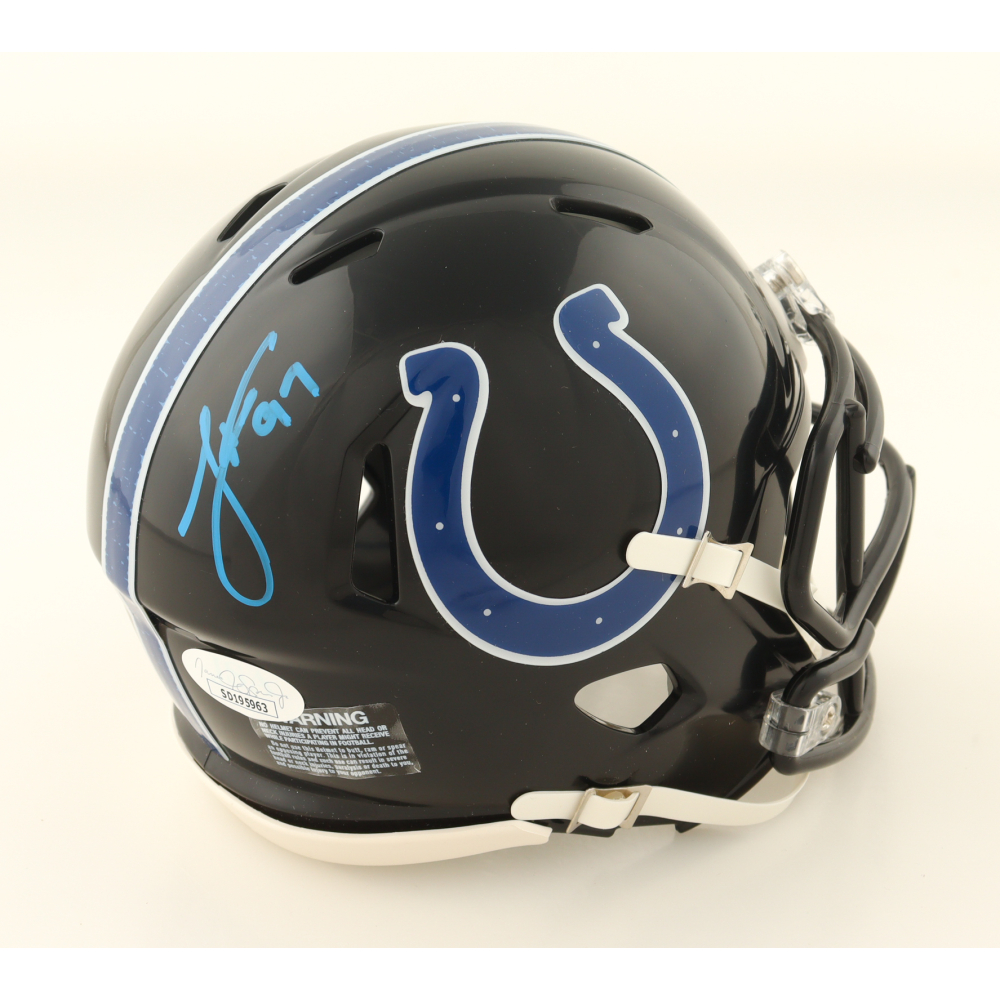 Laiatu Latu Signed Colts Alternate Speed Mini Helmet (JSA) at PristineAuction.com