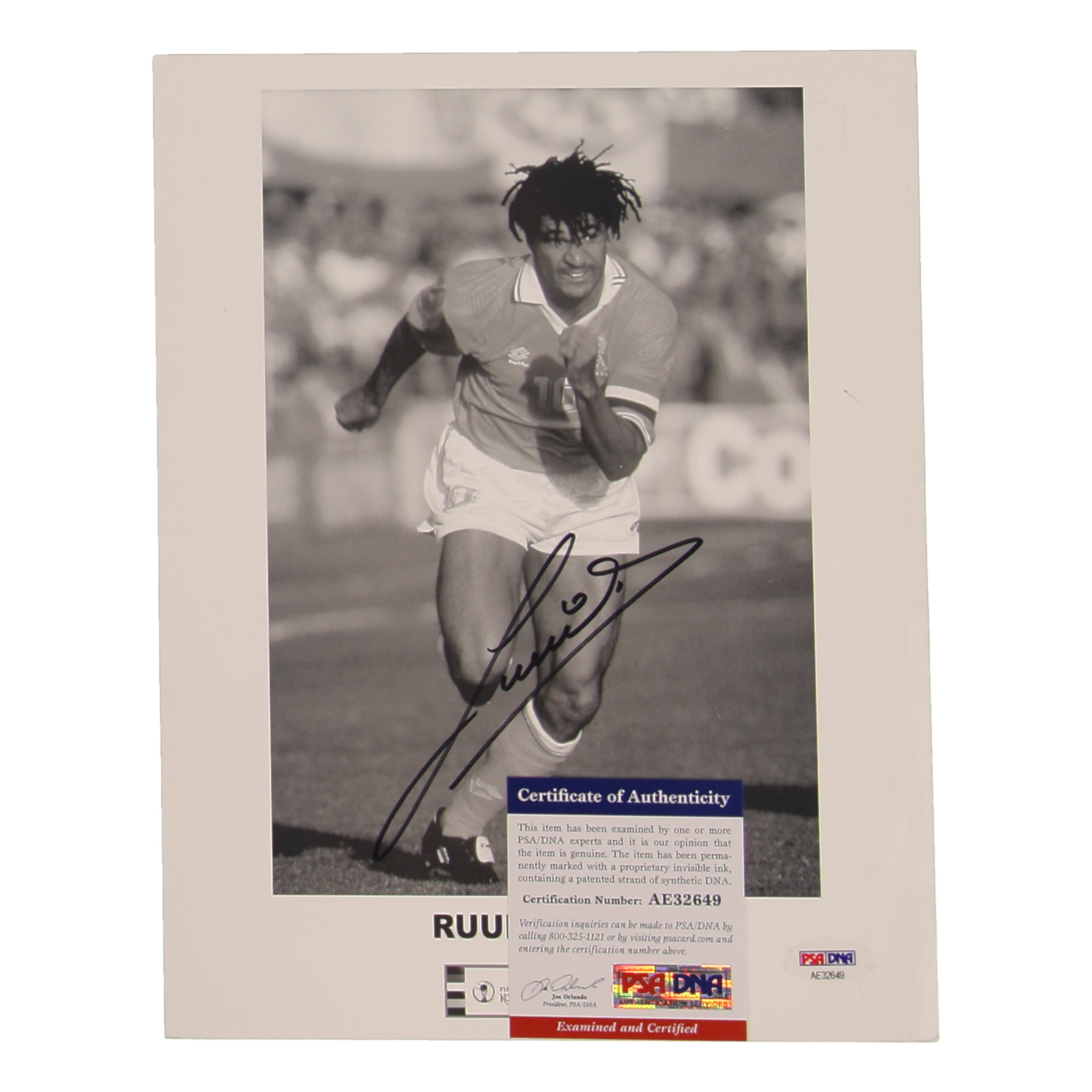 Ruud Gullit Signed Chelsea FC 8x10 Photo (PSA) at PristineAuction.com Ruud Gullit Signed Chelsea FC 8x10 Photo (PSA) at PristineAuction.com