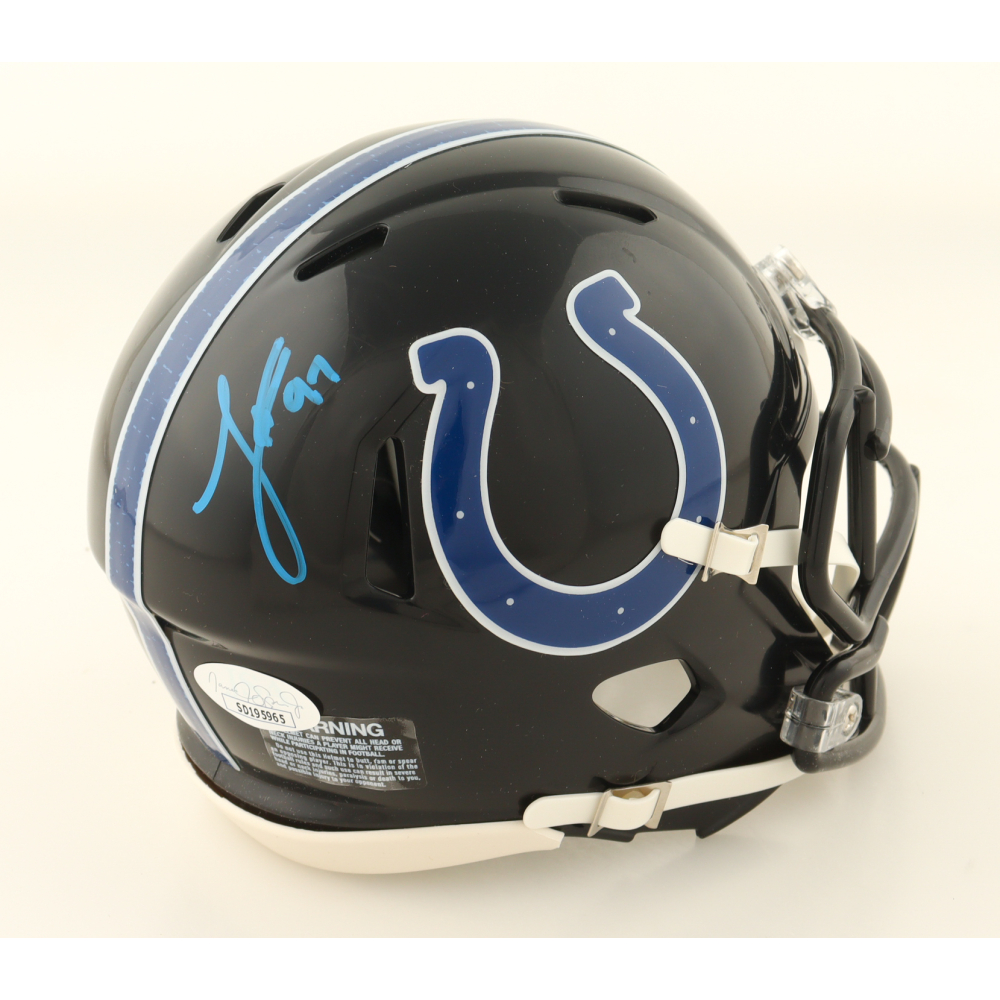 Laiatu Latu Signed Colts Alternate Speed Mini Helmet (JSA) at PristineAuction.com