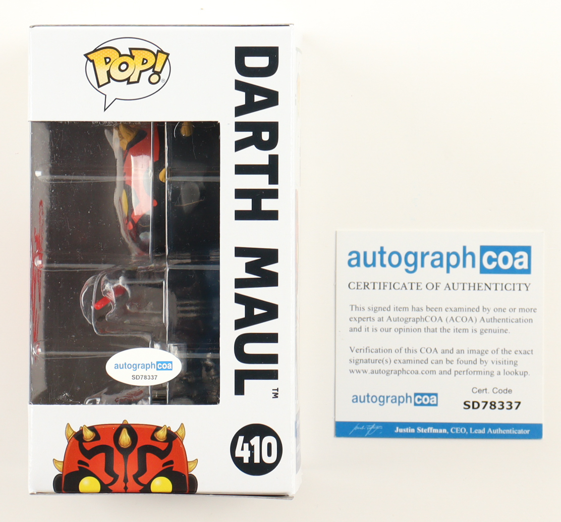 Sam Witwer Signed "Star Wars" #410 Darth Maul Funko Pop! Vinyl Figure (ACOA) at PristineAuction.com Sam Witwer Signed "Star Wars" #410 Darth Maul Funko Pop! Vinyl Figure (ACOA) at PristineAuction.com
