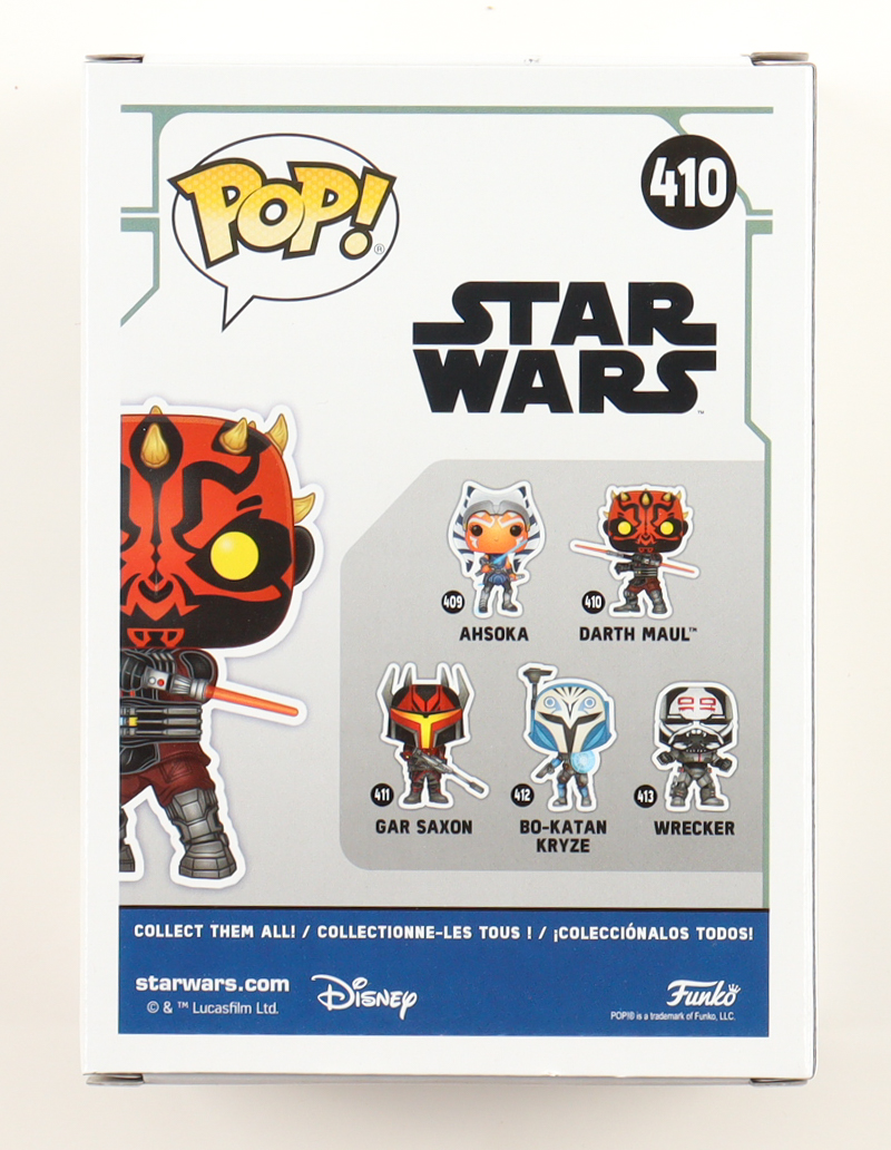 Sam Witwer Signed "Star Wars" #410 Darth Maul Funko Pop! Vinyl Figure (ACOA) at PristineAuction.com Sam Witwer Signed "Star Wars" #410 Darth Maul Funko Pop! Vinyl Figure (ACOA) at PristineAuction.com