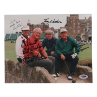 Arnold Palmer, Jack Nicklaus, Tom Watson & Ray Floyd Signed Golf Hall of Famers 8x10 Photo Inscribed "All The Best" & "Best Wishes" (PSA) at PristineAuction.com