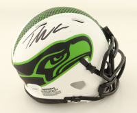 Tariq "Riq" Woolen Signed Seahawks Lunar Eclipse Alternate Speed Mini Helmet (JSA & PIA) at PristineAuction.com