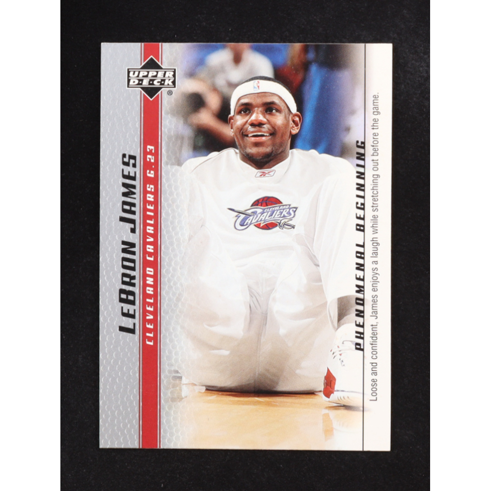 Lebron James 2004 Upper Deck Phenomenal Beginnings #4 RC at PristineAuction.com Lebron James 2004 Upper Deck Phenomenal Beginnings #4 RC at PristineAuction.com