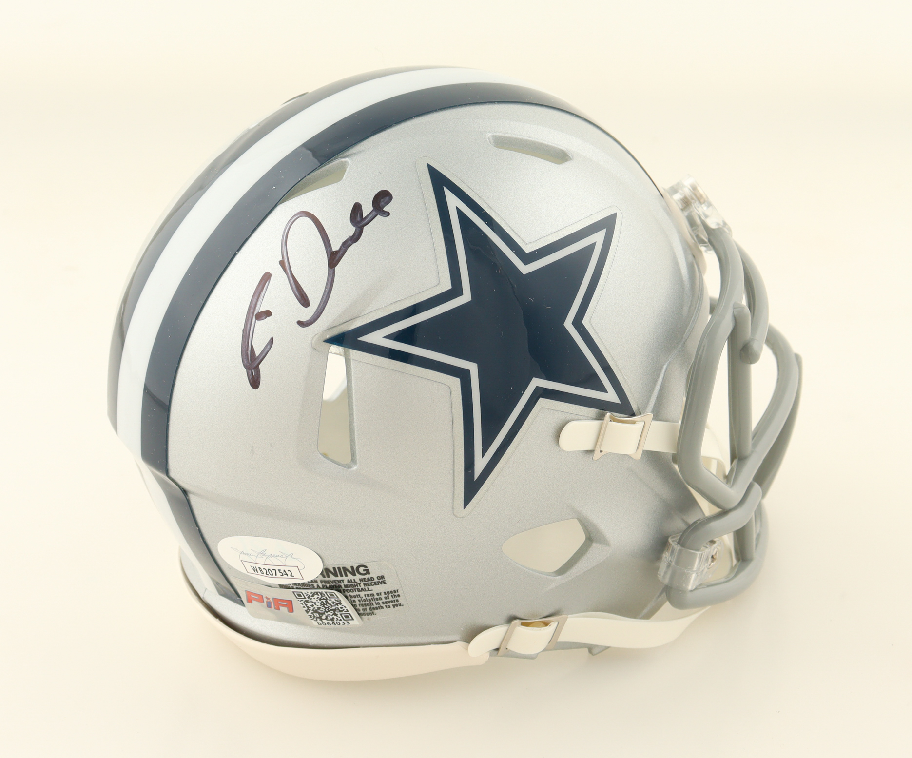 Rico Dowdle Signed Cowboys Speed Mini Helmet (Beckett & PIA) at PristineAuction.com Rico Dowdle Signed Cowboys Speed Mini Helmet (Beckett & PIA) at PristineAuction.com