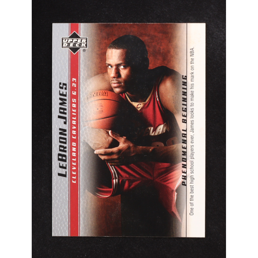 Lebron James 2004 Upper Deck Phenomenal Beginnings #10 RC at PristineAuction.com