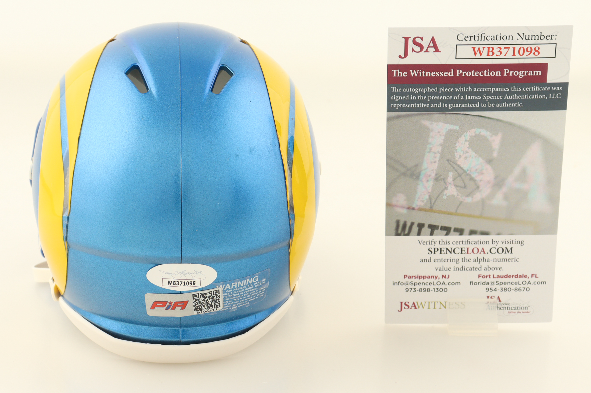 Kyren Williams Signed Rams Speed Mini Helmet (JSA & PIA) at PristineAuction.com Kyren Williams Signed Rams Speed Mini Helmet (JSA & PIA) at PristineAuction.com