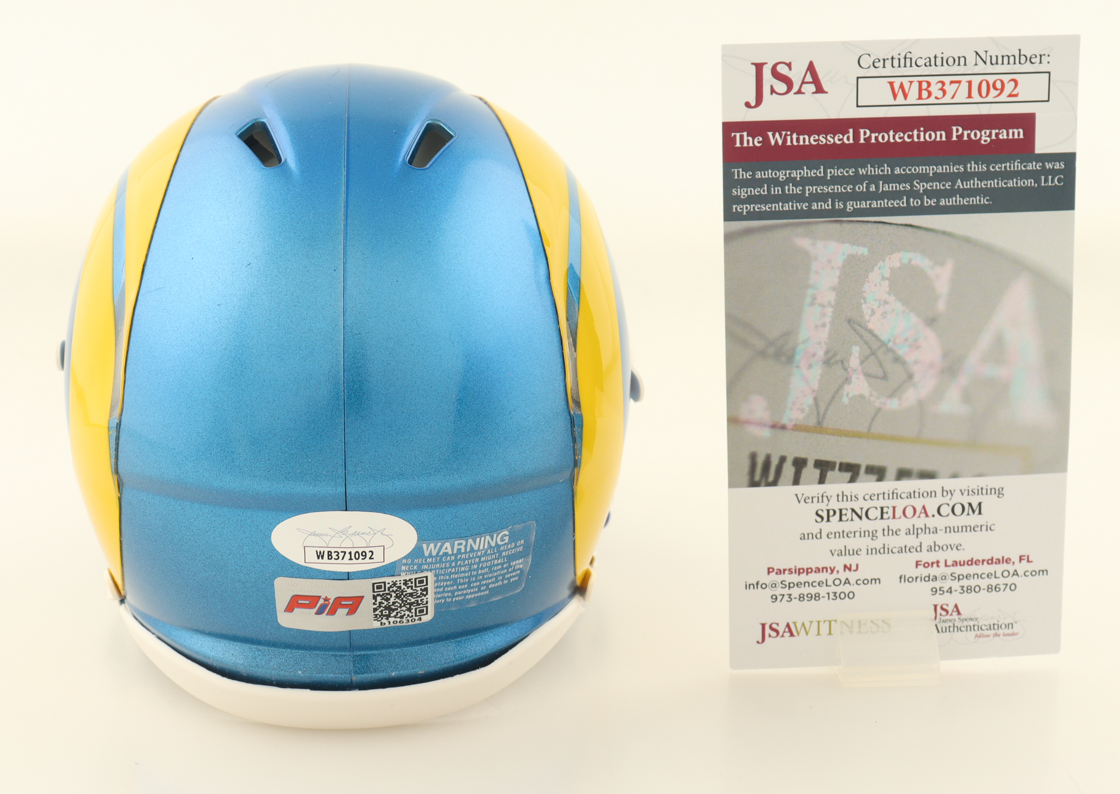 Kyren Williams Signed Rams Speed Mini Helmet (JSA & PIA) at PristineAuction.com Kyren Williams Signed Rams Speed Mini Helmet (JSA & PIA) at PristineAuction.com