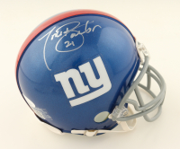 Tiki Barber Signed Giants Mini Helmet (JSA & PIA) at PristineAuction.com