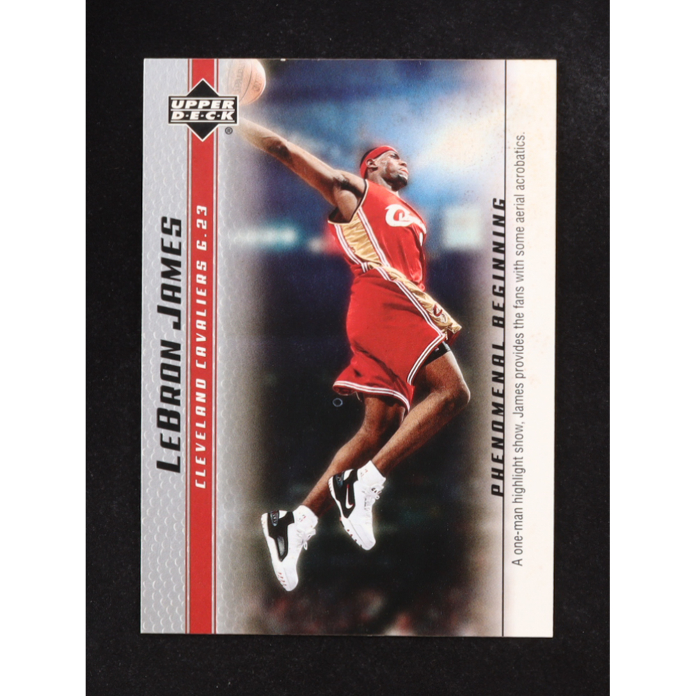 Lebron James 2004 Upper Deck Phenomenal Beginnings #13 RC at PristineAuction.com Lebron James 2004 Upper Deck Phenomenal Beginnings #13 RC at PristineAuction.com