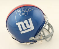 Tiki Barber Signed Giants Mini Helmet (JSA & PIA) at PristineAuction.com