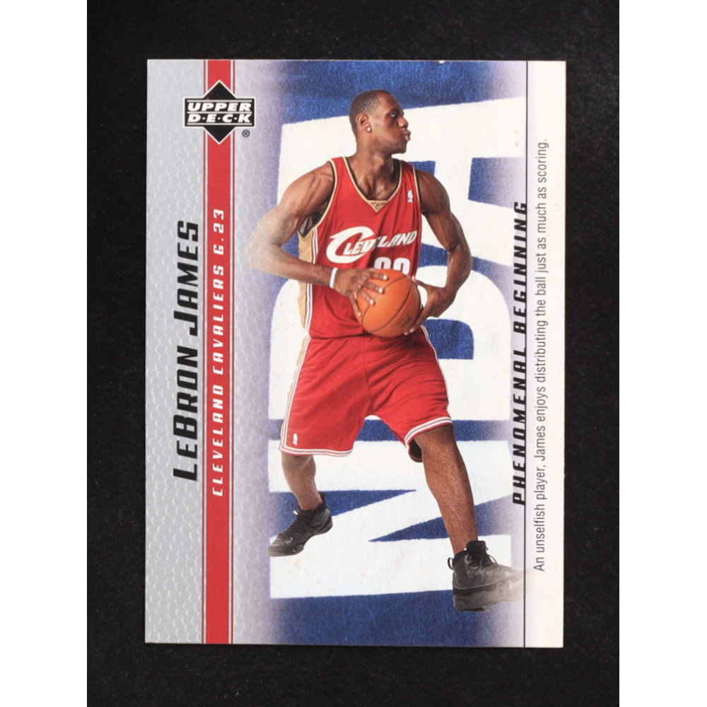 Lebron James 2004 Upper Deck Phenomenal Beginnings #15 RC at PristineAuction.com