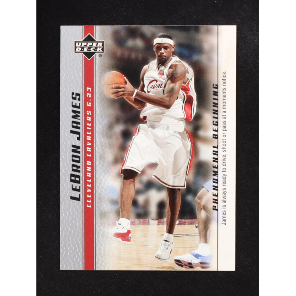 Lebron James 2004 Upper Deck Phenomenal Beginnings #16 RC at PristineAuction.com