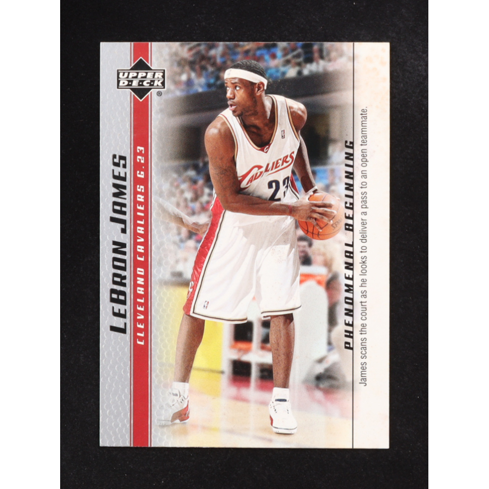 Lebron James 2004 Upper Deck Phenomenal Beginnings #17 RC at PristineAuction.com