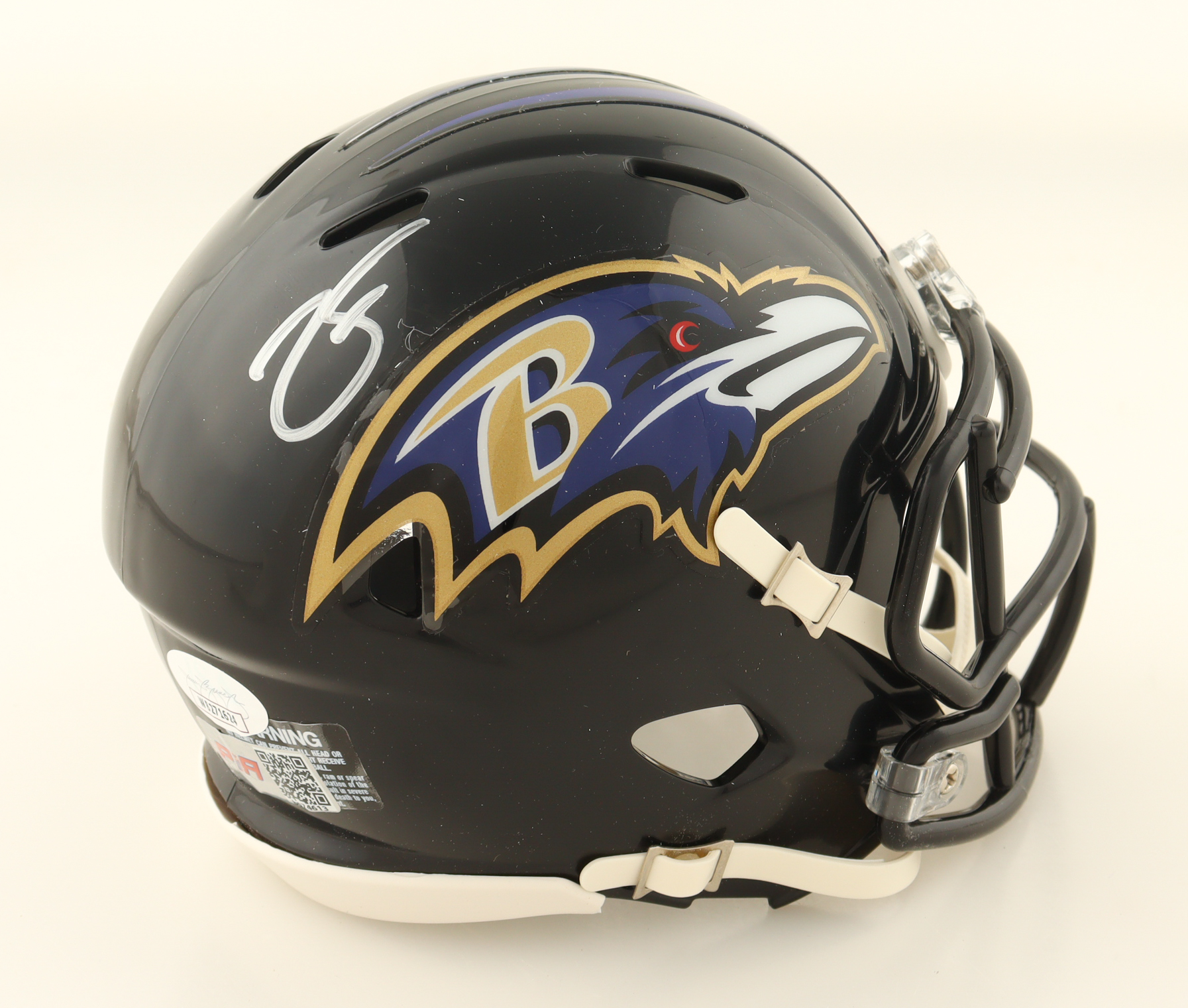 Zay Flowers Signed Ravens Speed Mini Helmet (JSA & PIA) at PristineAuction.com Zay Flowers Signed Ravens Speed Mini Helmet (JSA & PIA) at PristineAuction.com