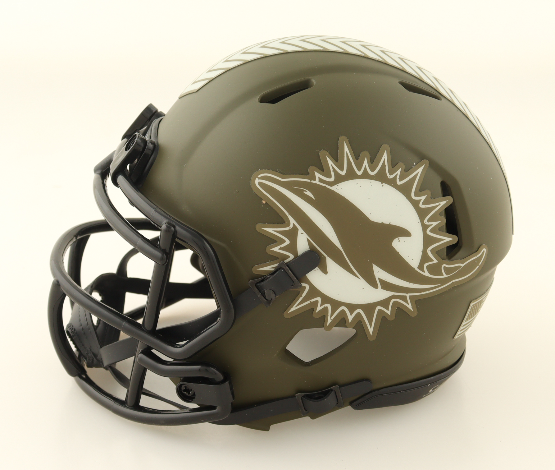 Mark Clayton Signed Dolphins Salute to Service Speed Mini Helmet (JSA) at PristineAuction.com Mark Clayton Signed Dolphins Salute to Service Speed Mini Helmet (JSA) at PristineAuction.com