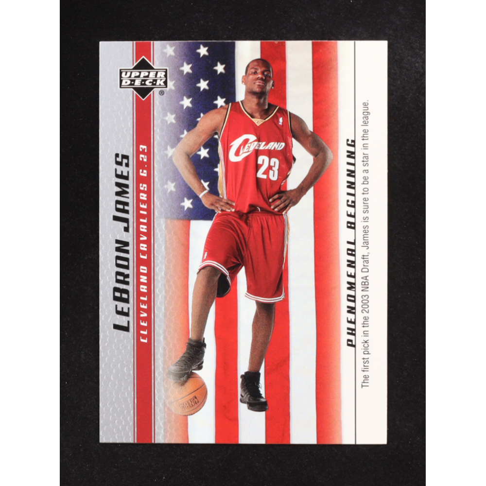 Lebron James 2004 Upper Deck Phenomenal Beginnings #20 RC at PristineAuction.com Lebron James 2004 Upper Deck Phenomenal Beginnings #20 RC at PristineAuction.com