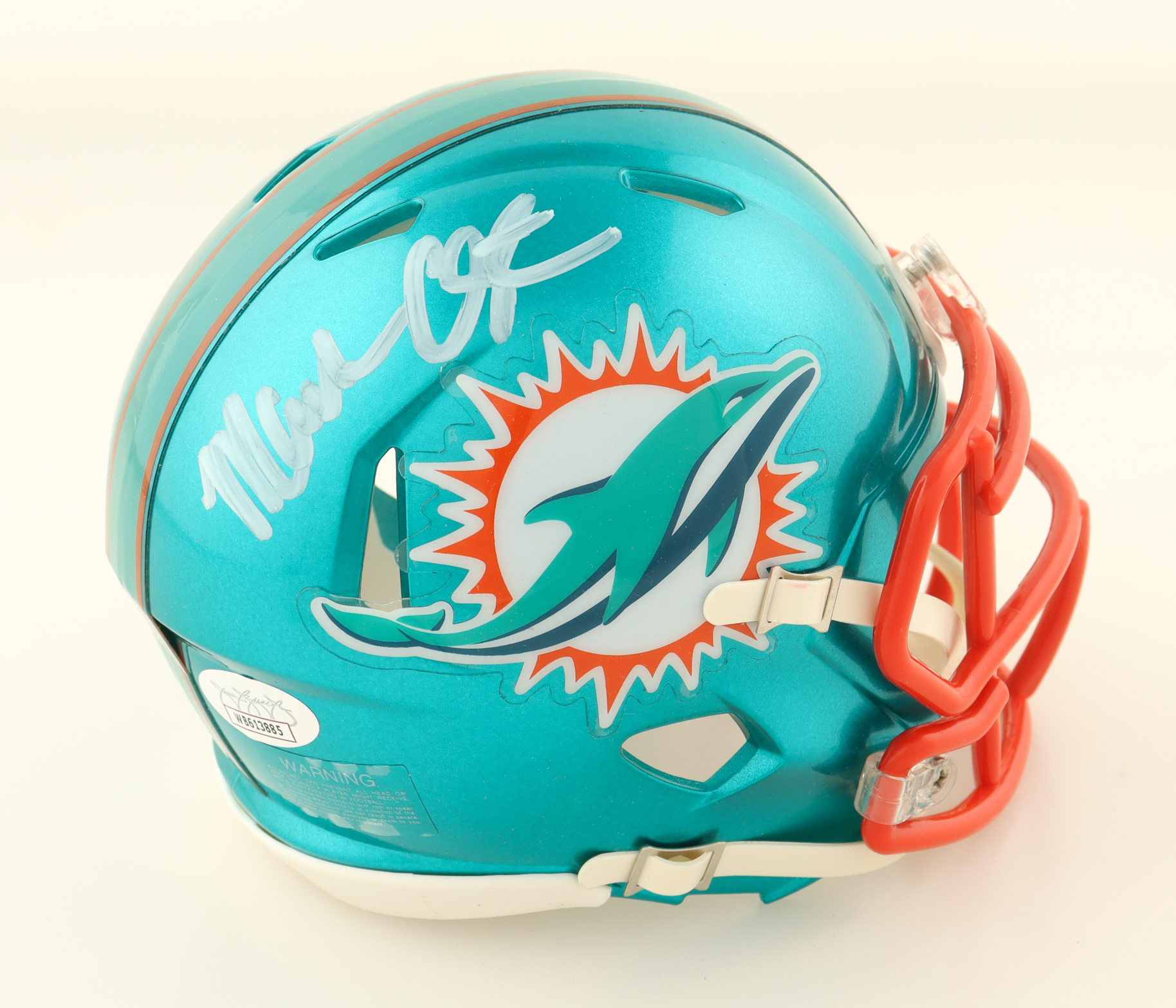 Mark Clayton Signed Dolphins Flash Eclipse Alternate Speed Mini Helmet (JSA) at PristineAuction.com Mark Clayton Signed Dolphins Flash Eclipse Alternate Speed Mini Helmet (JSA) at PristineAuction.com
